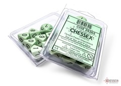 D10s 10-Dice Set CHX25265 - Opaque Pastel Green/Black